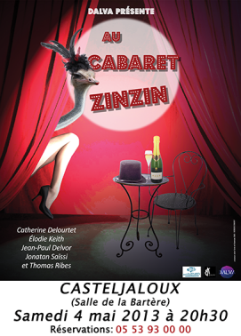 Affiche du spectacle "Au Cabaret Zinzin"
